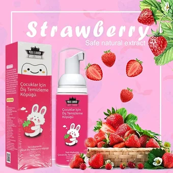 Mas Lord Çilekli Organik Florürsüz 2+ Yaş Çocuk Diş Macunu 60 ml