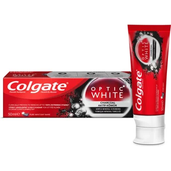 Colgate Optic White Kömürlü Organik Florürlü Diş Macunu 75 ml