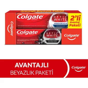 Colgate Optic White Kömürlü Organik Florürlü Diş Macunu 75 ml