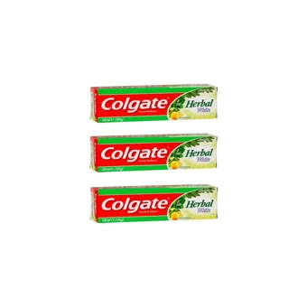 Colgate Bitkisel Beyaz Naneli Limonlu Florürlü Diş Macunu 3x100 ml