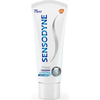 Sensodyne Onarım ve Koruma Beyazlatıcı Naneli Florürlü Diş Macunu 4x75 ml