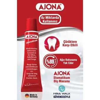 Ajona Stomaticum Florürlü Diş Macunu 2x25 ml