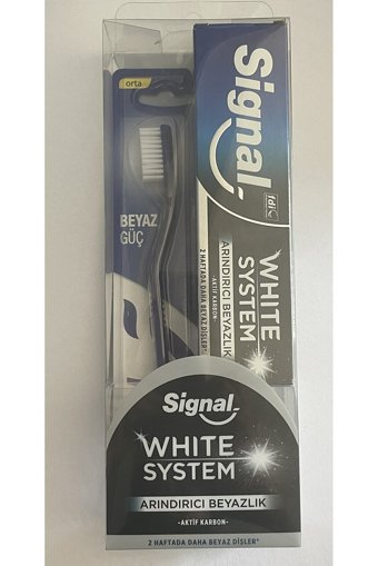 Signal White System Aktif Karbon Florürlü Diş Macunu 75 ml