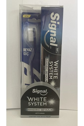 Signal White System Aktif Karbon Florürlü Diş Macunu 75 ml