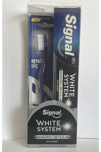Signal White System Aktif Karbon Florürlü Diş Macunu 75 ml