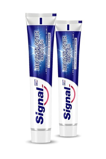 Signal Beyazlatıcı Sistem Naneli Florürlü Diş Macunu 3x75 ml