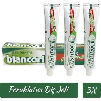 Biancoril Refreshing Toothgel Naneli Florürlü Diş Macunu 3x75 ml