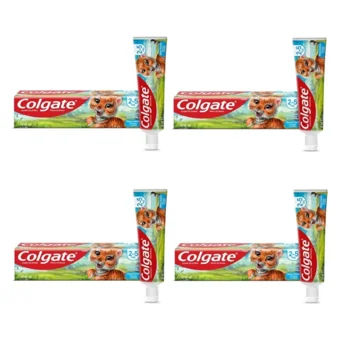 Colgate Meyve Aromalı Florürlü 2-5 Yaş Çocuk Diş Macunu 4x50 ml