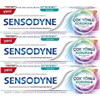 Sensodyne Çok Yönlü Plus Florürlü Diş Macunu 3x75 ml