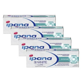 İpana 3 Boyutlu Beyazlık Luxe Naneli Florürlü Diş Macunu 4x75 ml