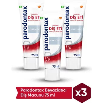 Parodontax Beyazlatıcı Florürlü Diş Macunu 3x75 ml