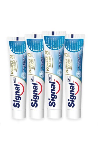 Signal Komple Bakım 8 Etki Naneli Florürlü Diş Macunu 4x75 ml