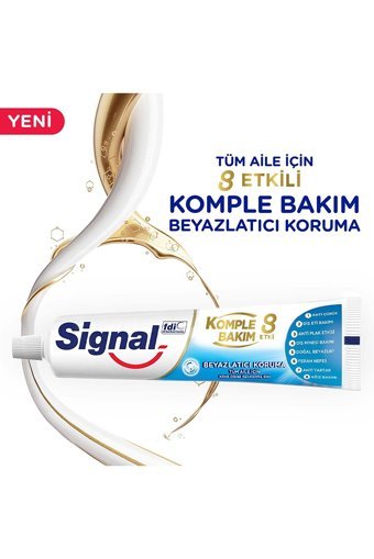 Signal Komple Bakım 8 Etki Naneli Florürlü Diş Macunu 4x75 ml