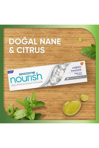 Sensodyne Nourish Sağlıklı Beyazlık Florürlü Diş Macunu 75 ml