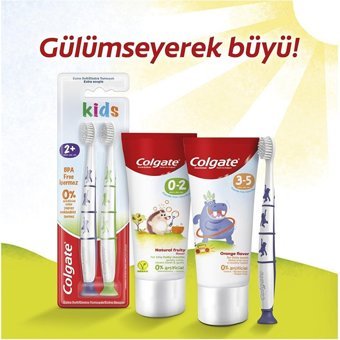 Colgate Doğal Meyve Tadında Organik Florürsüz Diş Macunu 2x40 ml
