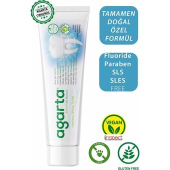 Agarta Bitki Özlü Bitki Özlü Organik Florürsüz Diş Macunu 100 ml
