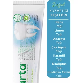 Agarta Bitki Özlü Bitki Özlü Organik Florürsüz Diş Macunu 100 ml
