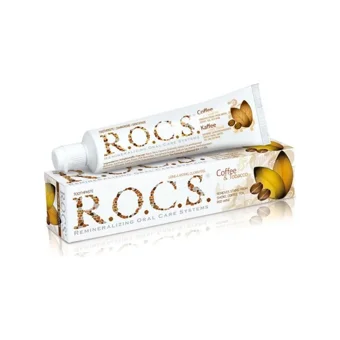 Rocs Kahve Tütün Lekelere Karşı Florürsüz Diş Macunu 60 ml