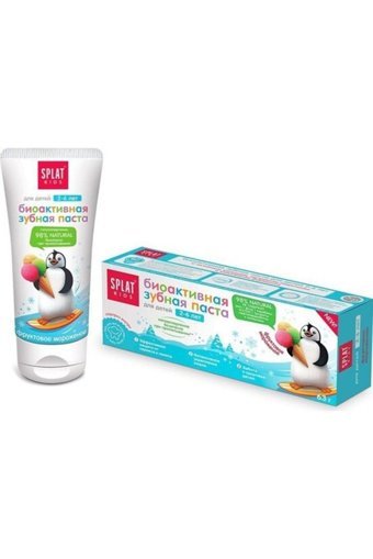 Splat Fruit Ice - Cream Organik Florürsüz 2-6 Yaş Çocuk Diş Macunu 50 ml