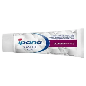 İpana 3D White Luxe Glamorous White Naneli Florürlü Diş Macunu 6x75 ml