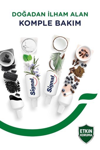 Signal Nature Elements Hindistan Ceviz Özü Naneli Florürlü Diş Macunu 2x75 ml