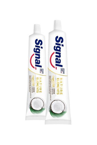 Signal Nature Elements Hindistan Ceviz Özü Naneli Florürlü Diş Macunu 2x75 ml