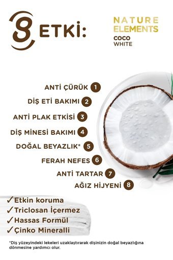 Signal Nature Elements Hindistan Ceviz Özü Naneli Florürlü Diş Macunu 2x75 ml