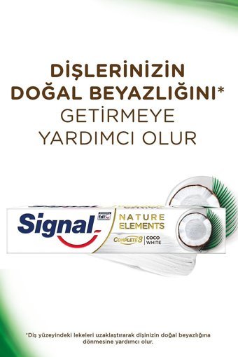 Signal Nature Elements Hindistan Ceviz Özü Naneli Florürlü Diş Macunu 2x75 ml