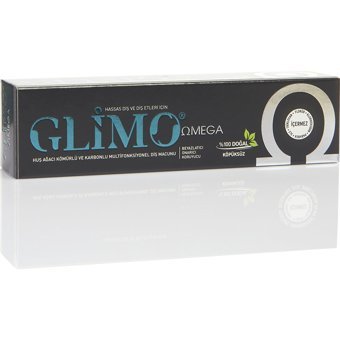 Glimo Omega Huş Ağacı Kömürü Organik Florürsüz Diş Macunu 20 ml