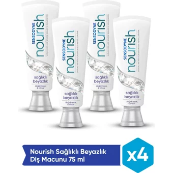Sensodyne Nourish Naneli Florürlü Diş Macunu 4x75 ml