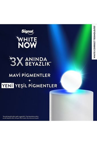 Signal White Now Sensitive Naneli Florürlü Diş Macunu 4x75 ml