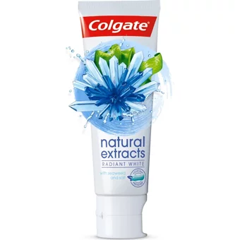 Colgate Natural Extracts Deniz Yosunu Tuzu Florürlü Diş Macunu 4x75 ml