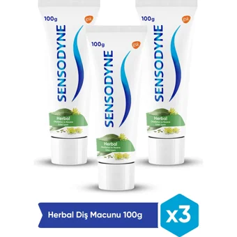 Sensodyne Herbal Okaliptus Rezeneli Florürlü Diş Macunu 3x100 ml