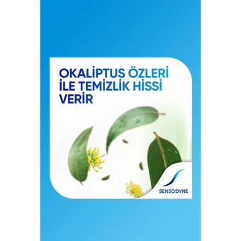 Sensodyne Herbal Okaliptus Rezeneli Florürlü Diş Macunu 3x100 ml