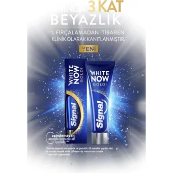 Signal White Now Gold Naneli Florürlü Diş Macunu 6x75 ml