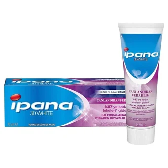 İpana 3D White Naneli Florürlü Diş Macunu 75 ml