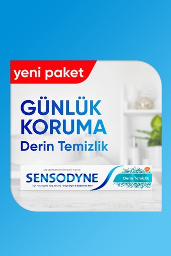 Sensodyne Derin Temizlik Hassasiyet Florürlü Diş Macunu 2x75 ml