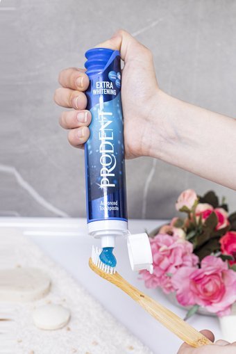 Prodent Ekstra Beyazlatıcı Naneli Organik Florürsüz Diş Macunu 90 gr