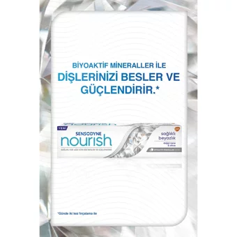 Sensodyne Nourish Sağlıklı Beyazlık Florürlü Diş Macunu 50 ml