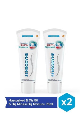 Sensodyne Hassasiyet Diş Eti Diş Minesi Florürlü Diş Macunu 2x75 ml