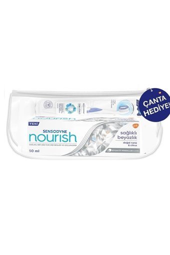 Sensodyne Nourish Doğal Beyazlık Organik Florürlü Diş Macunu 50 ml