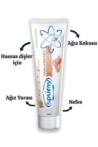 Spumy Himalaya Tuzlu Florürlü Diş Macunu 100 gr