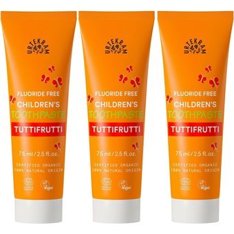 Urtekram Tutti Fruttili Organik Florürsüz Diş Macunu 3x75 ml