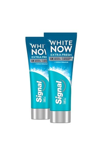 Signal White Now Extra Fresh Naneli Florürlü Diş Macunu 2x75 ml