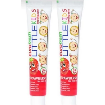 Farmasi Eurofresh Little Kids Çilekli Florürsüz Diş Macunu 2x35 ml