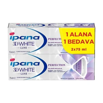 İpana 3 Boyutlu Beyazlık Luxe Naneli Florürlü Diş Macunu 5x75 ml