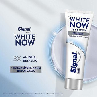 Signal White Now Sensitive Naneli Florürlü Diş Macunu 75 ml