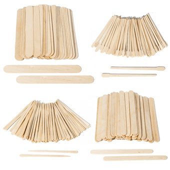Bestienoly Ahşap 300 Adet Ağda Spatulası