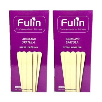 Fulin Ahşap 2x100 Adet Ağda Spatulası