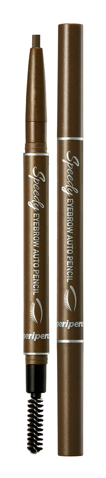 Peripera Speedy Eyebrow 02 Asansörlü Çift Taraflı Fırçalı Orta-İnce Uçlu Kaş Kalemi Gray Brown